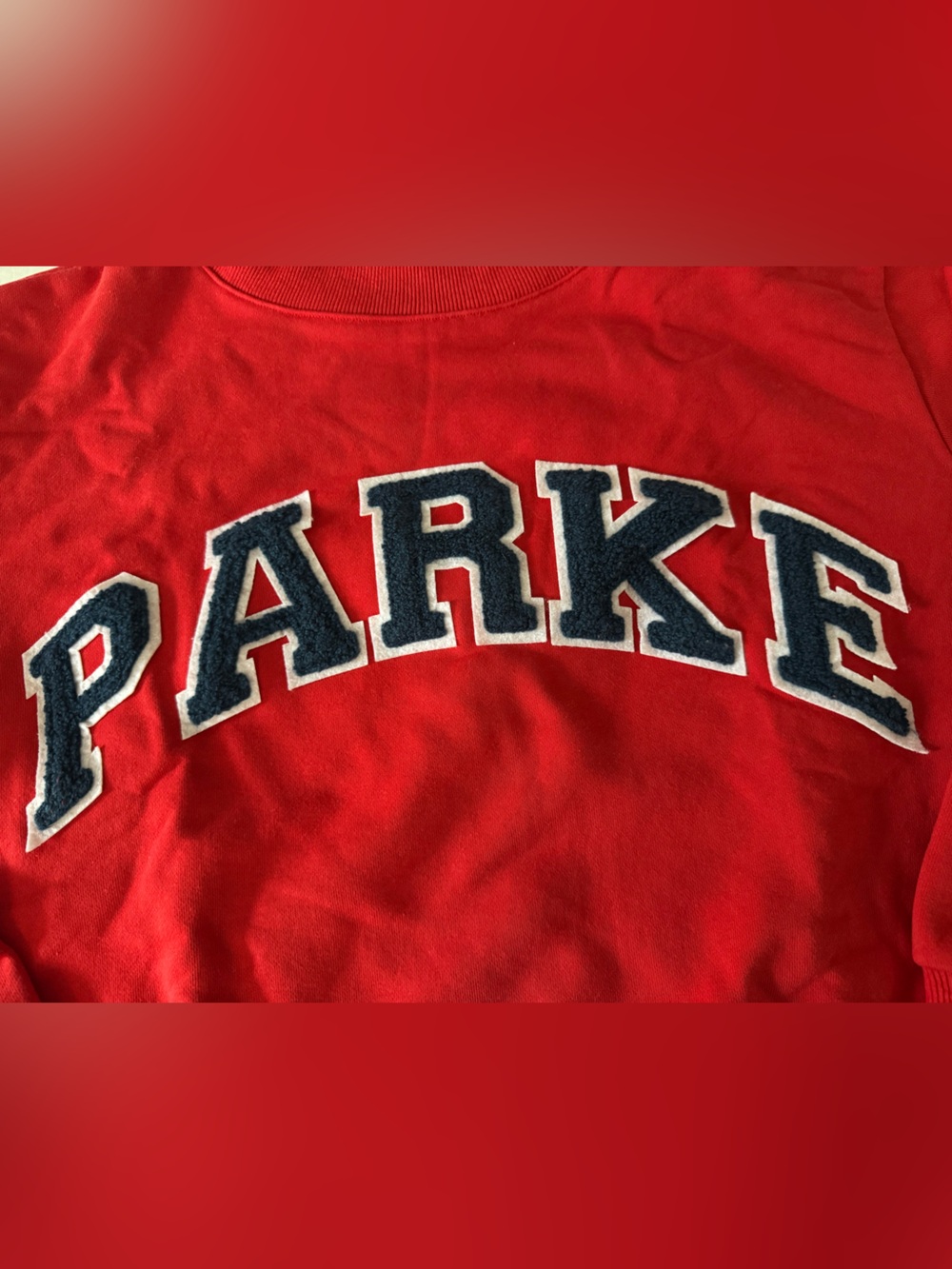 Parke Chenille Varsity Mockneck Sweatshirt - Picture 5 of 7